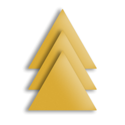 Naklejki odblaskowe żółte trójkąty 3 szt. STANDARD