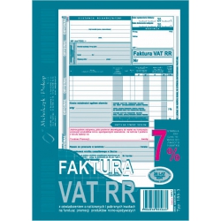 Faktura VAT RR 7% 185-3