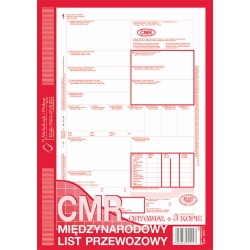CMR - międzynarodowy list przewozowy / oryginał + 4 kopie /  800-2