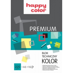 BLOK TECHNICZNY A3/10 220g kolor premium