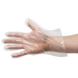 Rękawiczki foliowe - rozmiar L